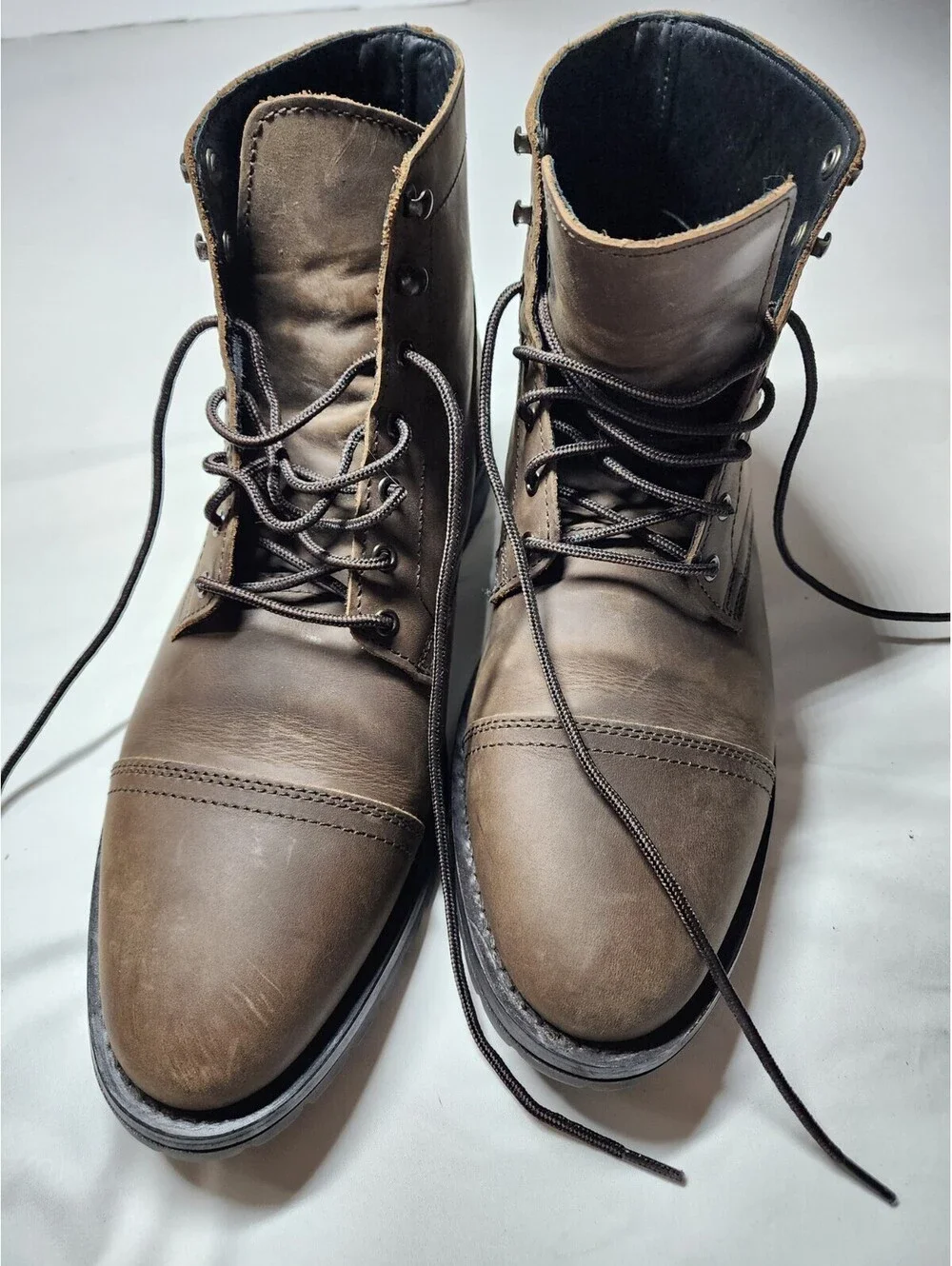 Thursday Boot Co Captains Size 13.5 Men's Brown Leather Lace Up